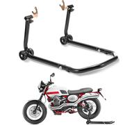 Béquille de moto Yakimz bascule réglable pour la roue arrière Béquille de transport Noir