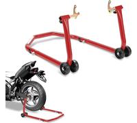 Béquille de moto Yakimz bascule réglable pour la roue arrière Béquille de transport rouge
