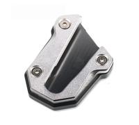 Béquille de pour moto pied béquille latérale Extension plaque Support agrandir pour Honda(Gris)