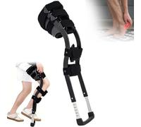 Béquille de Soutien de la Jambe Mains Libres - Retrouvez Votre Mobilité Après une Blessure au Pied, Aide à la Marche Sans les Mains,Hauteur et Sangle Réglables,Pour Vie Quotidienne Rééducation