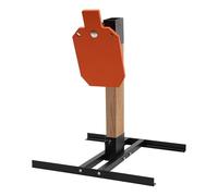 Béquille de tir en acier, cible pendulaire, jeu de tir, 7" x 12", cadre de tir 2 x 4, épaisseur de cible supérieure 3/8, pas de bâton en bois AR500 (orange)