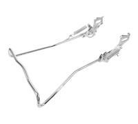 Béquille de Vélo Double Support Argenté en Acier, Pièce de Remplacement | Résistante à L’usure, Accessoire de Stationnement, Format pour Usage Quotidien