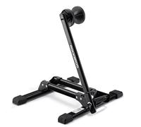 Béquille de vélo pour la roue avant, stable et pliable - noire