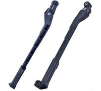 Béquille de vélo réglable à dégagement rapide compatible avec brochette arrière en alliage d'aluminium et tapis de pied antidérapant pour vélos de 61 à 73,6 cm