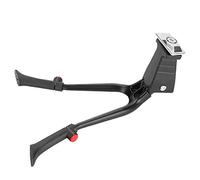 Béquille de Vélo Réglable à Double Pied à Montage Central pour Vélos de 24 à 28 Pouces, Alliage D'aluminium Antidérapant et Durable, Parfaite pour les Vélos de Montagne et de Croisière