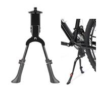 Béquille de vélo réglable en hauteur de 24 à 29 pouces - En alliage d'aluminium - Charge maximale : 30 kg - Double support réglable en hauteur avec clé - Pour vélo de ville, VTT, vélos de trekking