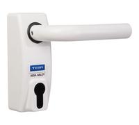 Béquille débrayable revers condamnable par clé TESA - Blanc - MMODMBSCBL