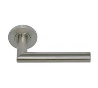 Béquille double à rosace ronde Pomerol en inox 304 brossé recyclé EUROWALE