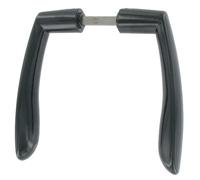 Béquille double alu noir carré 7 mm pour porte épaisseur 90 mm axe 120 mm TIRARD JE392016