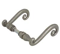 Béquille double Aquitaine fer patiné 2 portées carré 6 mm BOUVET 14785