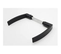 Béquille Double Dac en Aluminium, 1 Portée, Fixation Goupille, 6mm x 120mm, Époxy Noire