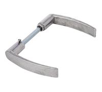 Béquille Double Dac en Aluminium Poli, 2 Portées, Fixation Goupille, 7mm x 70mm, grise Dubois industrie