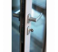 Béquille double Hera FAPIM Carré de 8 - Profil 40 à 55 mm - gris aluminium - 2041I_G5