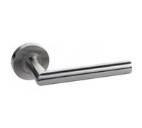 Béquille double inox droite sur rosaces rondes S1-15 SIMILAIRE
