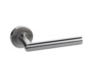 Béquille double inox droite sur rosaces rondes S1-15 SIMILAIRE