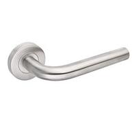 Béquille double JADE 1194 sur rosace inox brossé - HERACLES - B-INOX-01 Inox