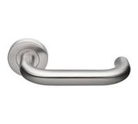 Béquille double JADE 1294 sur rosace inox brossé - HERACLES - B-INOX-02 Inox