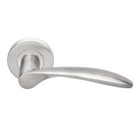 Béquille double JADE massive sur rosace inox 4004 - HERACLES - B-INOX-BM04