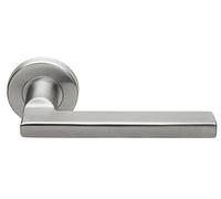 Béquille double JADE massivesur rosace inox 4001 - - B-INOX-BM01