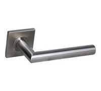 Béquille double JADE slim sans rosace diamètre 19mm carrée inox brossée - HERACLES - B-INOX-SLC02 Inox