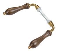 Béquille Double Poire, 2 Portées, Fixation Goupille, 6mm x 60mm, Bois Noyer Dubois Industrie