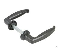 Béquille double pour porte métallique 35-50mm carré 7mm noire - IBFM - 535/7