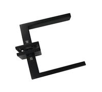 Béquille double rectangle JADE Slim SLC03 sur rosace noir PVD - - B-INOX-SLC03N