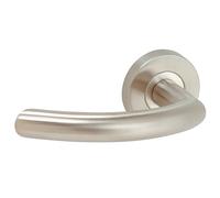 Béquille double rentrante 500 sur rosace ronde en inox - LINOX