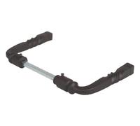 Béquille double style Bourgogne en fer noir carré de 8 mm BOUVET B50DB46J