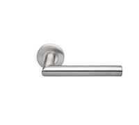 Béquille double sur rosace bec de canne (inox 1394) - HERACLES - B-INOX-03