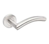 Béquille double sur rosace JADE 1494 inox brossé - HERACLES - B-INOX-04 Inox