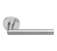 Béquille double sur rosace JADE slim inox poli bec de cane diamètre 16mm - HERACLES - B-INOX-SL01