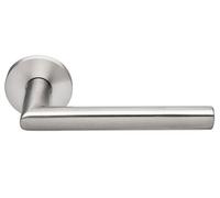 Béquille double sur rosace JADE slim ovale SL00 inox poli - - B-INOX-SL00