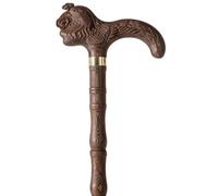 Béquille en wengé sculptée à la main, antidérapante et légère(B,93Cm(Use Height 175 183Cm))