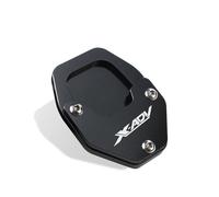 Béquille Latérale Béquille De Moto pour H&Onda X-ADV750 Extension De Béquille Latérale, Coussinet Antidérapant, Plaque De Support Élargie Extension Agrandir Pad(Noir 1)