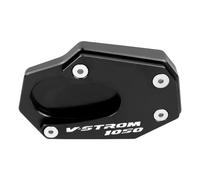 Béquille Latérale Béquille De Moto pour Suzuki DL1050 V-Strom 1050 DL1050XT 2020-2023 Plaque De Support D'extension De Béquille Latérale Extension Agrandir Pad(Noir 1)