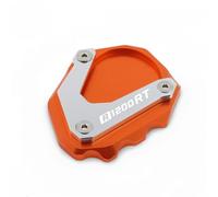Béquille Latérale Béquille Latérale pour Moto pour B&MW R1200RT 2004-2013 Élargisseur De Béquille, Plaque De Support, Extension, Repose-Pieds De Stationnement Extension Agrandir Pad(Orange)