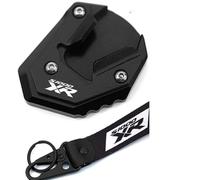 Béquille Latérale Moto Pour B┐MW S1000XR S 1000 XR S1000 XR 2017 2018-2020 2021 2022 Moto CNC Béquille En Aluminium Côtés Support Extension Agrandisseur Pad(Black,2017-2019)