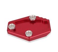 Béquille Latérale Moto pour D-UCATI M-onster 950 937 M-ONSTER 937 Moto CNC béquille Pied béquille latérale Extension Plaque de Support agrandir Support(Red,No Logo)