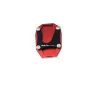 Béquille Latérale Moto pour D┐ucati M┐ultistrada V4 V4S Sport 1A 2021 2022 Moto CNC Support Latéral en Aluminium Agrandisseur Plaque De Béquille Noir Rouge Ajustement(Silver,with Logo)