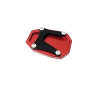 Béquille Latérale Moto pour D┐ucati M┐ultistrada V4 V4S Sport 1A 2021 2022 Moto CNC Support Latéral en Aluminium Agrandisseur Plaque De Béquille Noir Rouge Ajustement(Silver,No Logo)