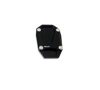 Béquille Latérale Moto pour D┐ucati M┐ultistrada V4 V4S Sport 1A 2021 2022 Moto CNC Support Latéral en Aluminium Agrandisseur Plaque De Béquille Noir Rouge Ajustement(Black,with Logo)