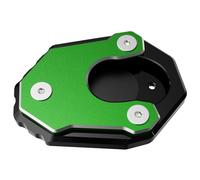 Béquille Latérale Moto Pour ER6F ER6N Cr6f Cr6n ER-6N ER-6F ER 6N 6F 2009-2016 béquille de moto plaque d'agrandissement support latéral Extension CNC(Green,NoLogo)