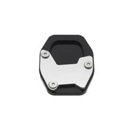 Béquille Latérale Moto Pour H┐onda NC750X NSS750 Forza750 XADV750 moto CNC béquille pied béquille latérale rallonge plaque de support agrandir support(Silver,NO LOGO)
