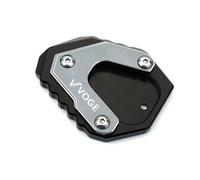 Béquille Latérale Moto Pour Loncin VOGE 500 R 650 DS 500DS 500R 650DS Accessoires Motos CNC Support Latéral Agrandisseur Plaque Béquille Rallonge(Gray)
