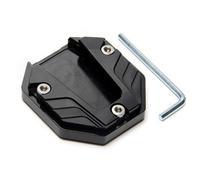 Béquille Latérale Moto Pour moto universelle vélos côté trépied siège béquille Extender pied support latéral Extension pied coussinet plaque vélo modifié jambe orthèse(Black)