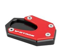 Béquille Latérale Moto Pour S┐uzuki V-Strom 1000 1050 VSTROM V Strom 1050XT Support latéral de pied de moto agrandisseur Extension béquille plaque antidérapante(Red)
