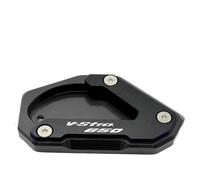Béquille Latérale Moto Pour S-UZUKI V-STROM 650/XT DL650 VSTROM 650 2004-2022 plaque de béquille de moto agrandisseur de support latéral(Black)