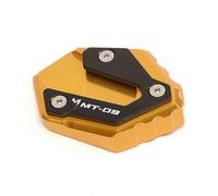 Béquille Latérale Moto Pour Y┐AMAHA MT-09 MT 09 MT09 T┐racer 900 XSR900 2014-2023 2021 22 Béquille De Moto Pied Support Latéral Extension Pad Plaque De Support(Gold,2021-2023)