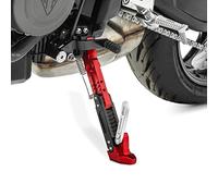 Béquille latérale Moto réglable en Hauteur Universelle Aluminium Tourtecs Rouge